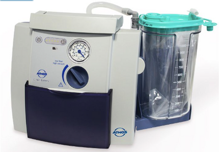 Atmos C161 uitzuigapparaat met disposable serres liner en accu