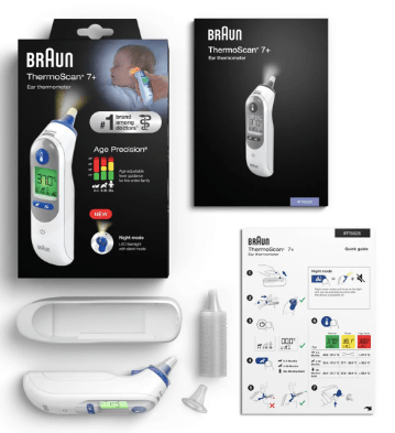 Braun ThermoScan 7 + plus oorthermometer - Medequip