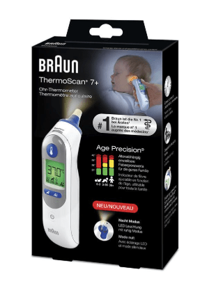 Braun ThermoScan 7 + plus oorthermometer - Medequip